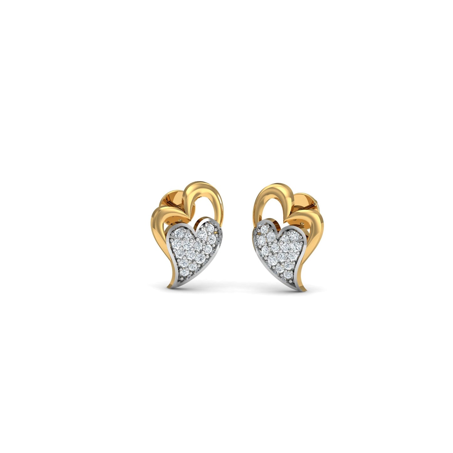 Twin Heart Pendant & Earring Set