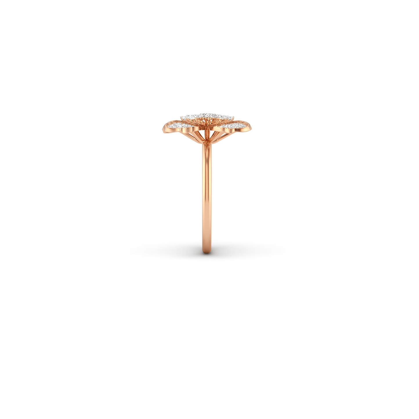 Rose Gold Radiant Blossom Ring - Eloura Sterling