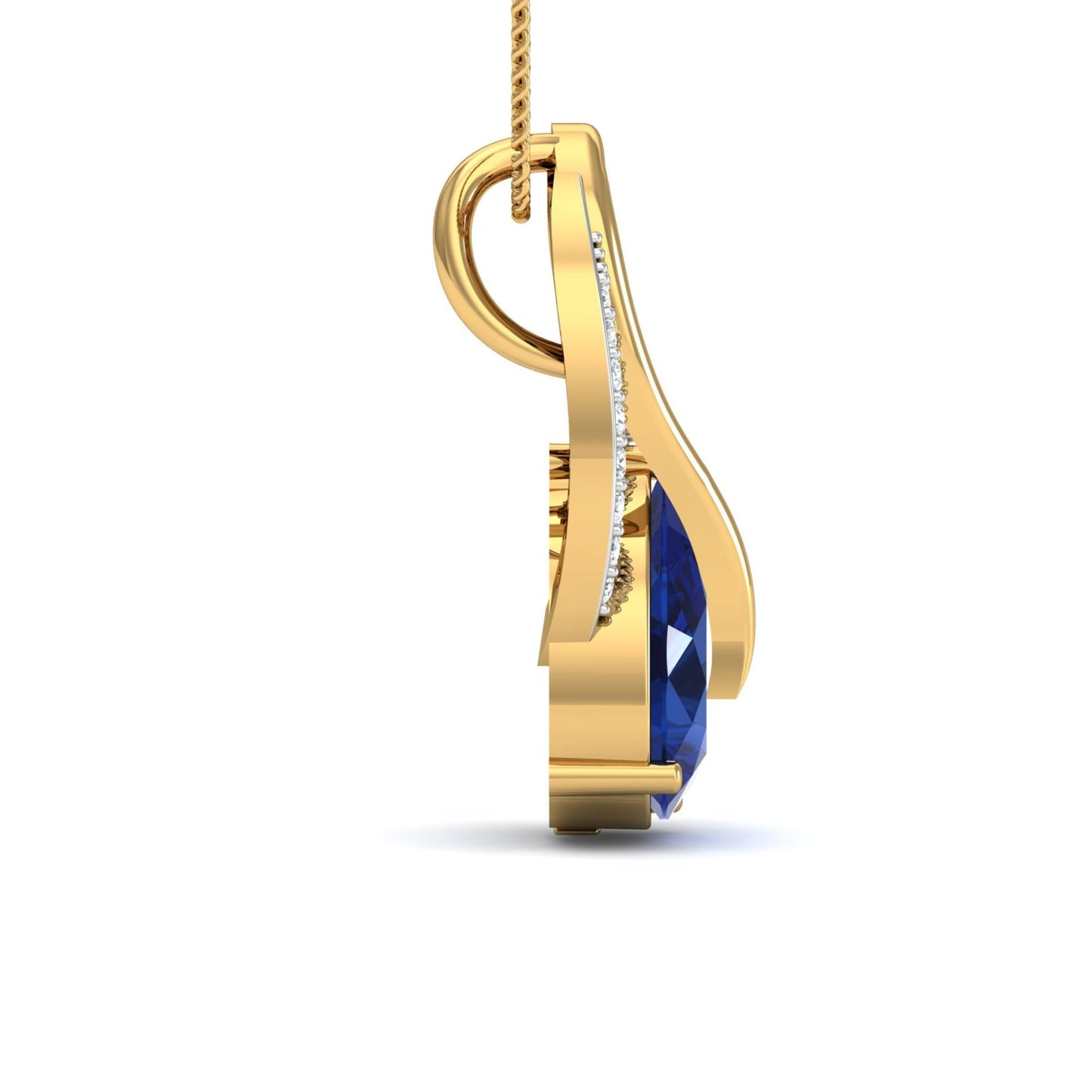 Midnight Teardrop Pendant & Earring Set
