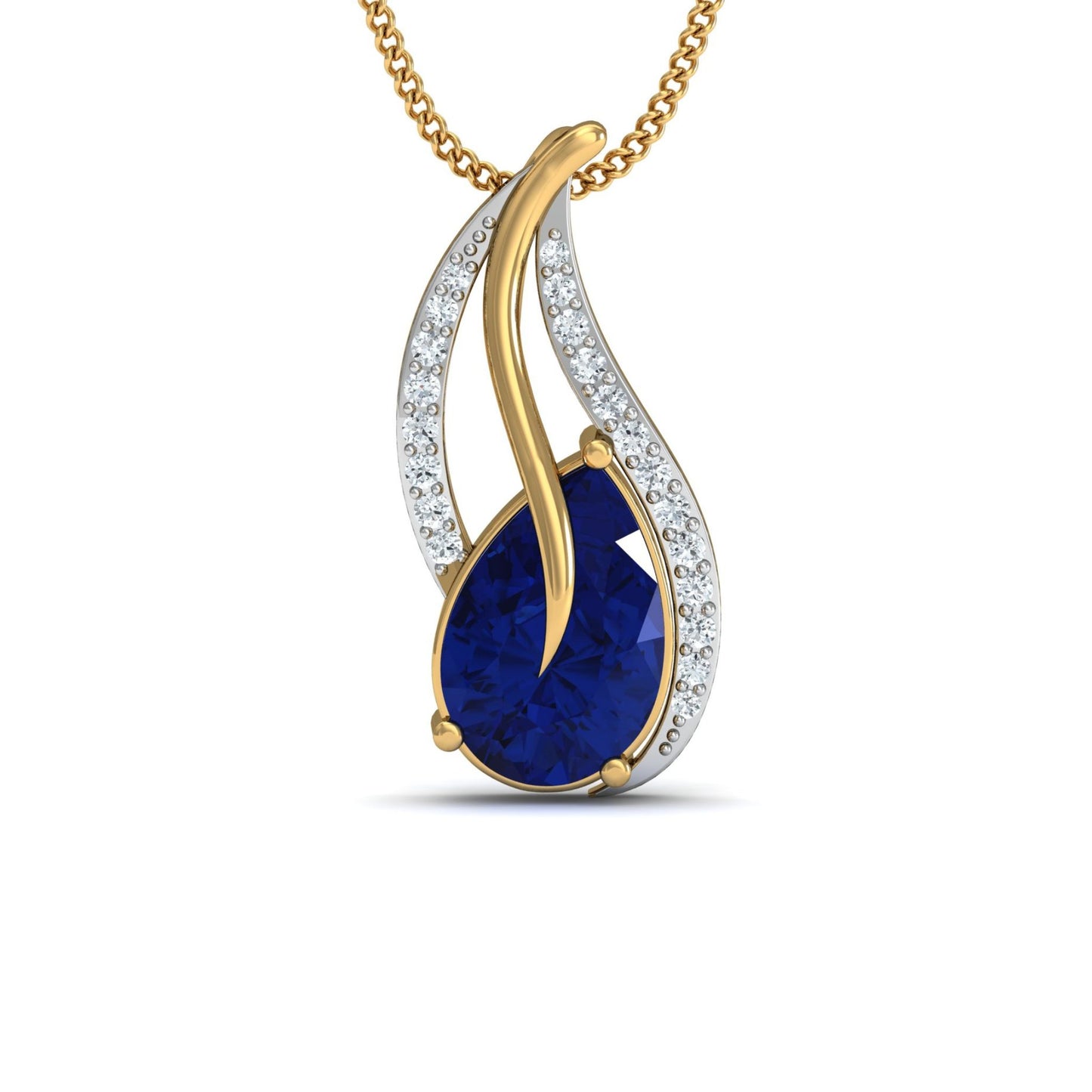 Midnight Teardrop Pendant & Earring Set
