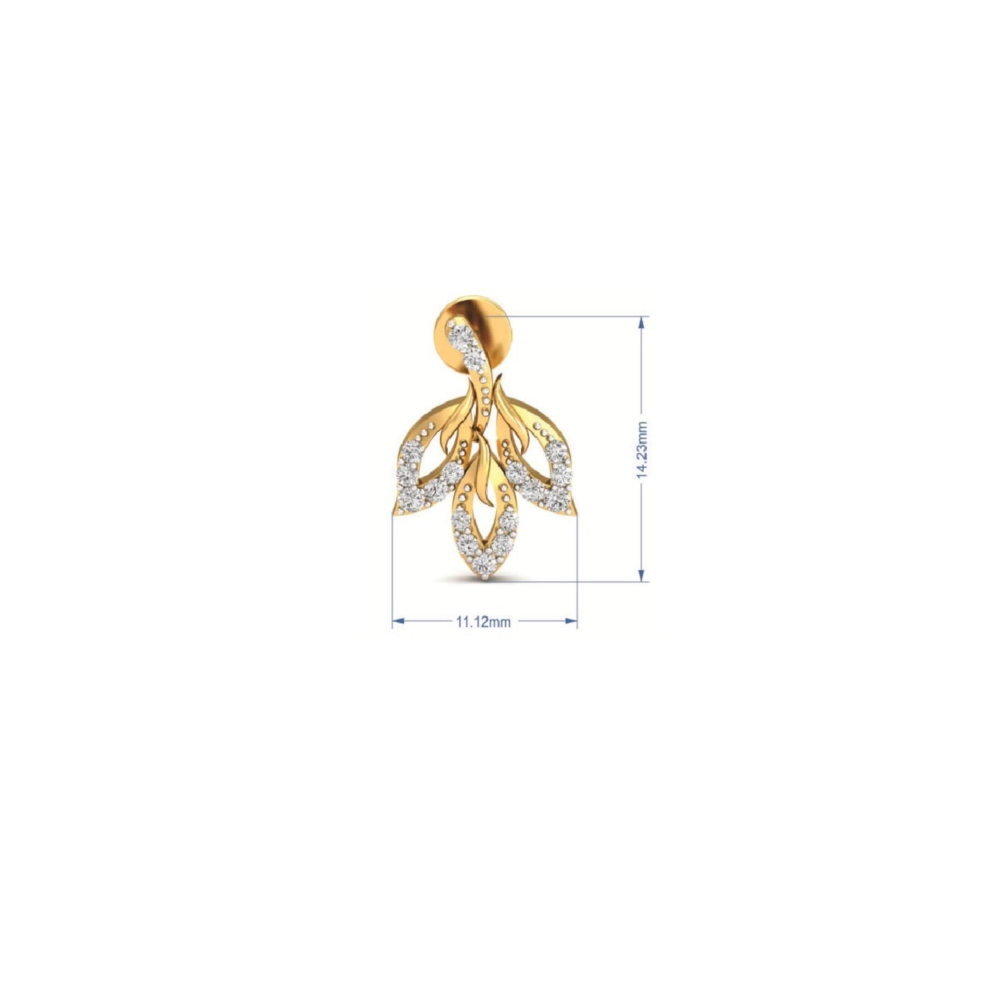 Elegant Leaf Cascade Earrings