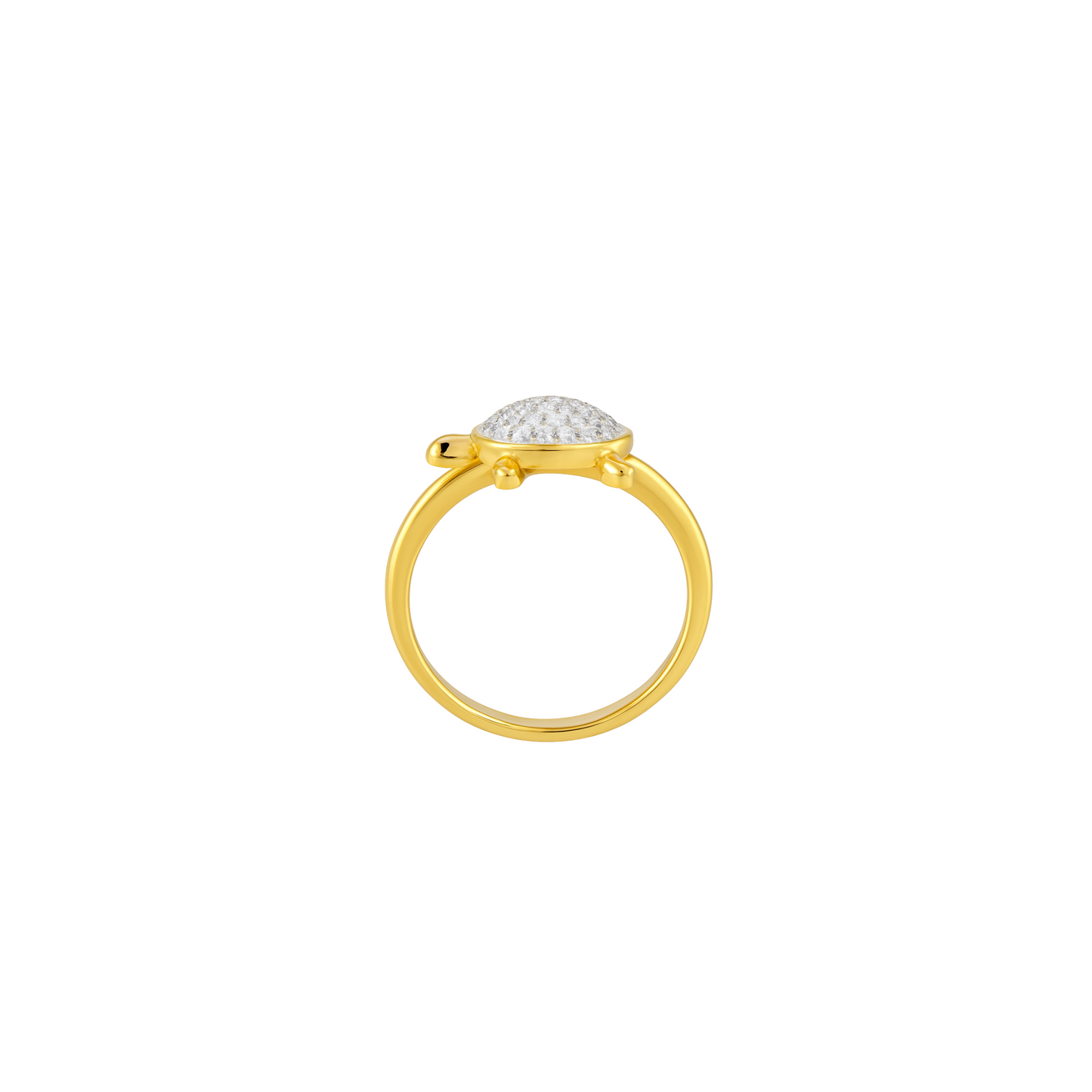 Turtle Charm Ring