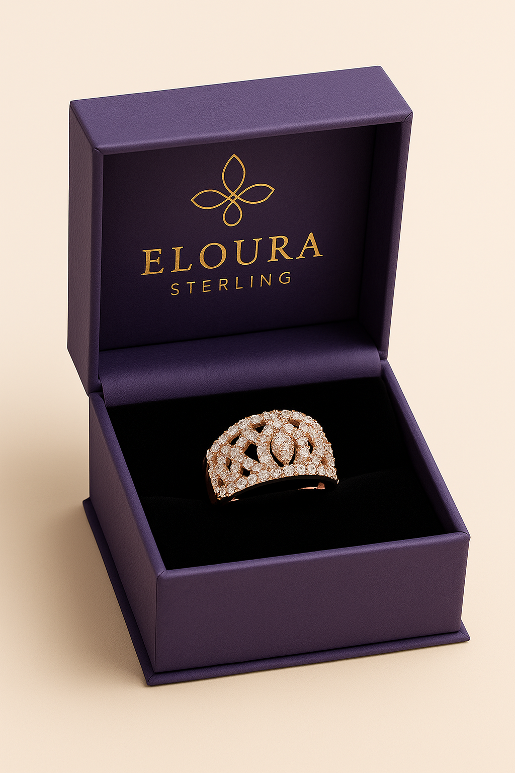 925 sterling silver rings for women – CZ studded, adjustable, minimal and daily wear by Eloura Sterling