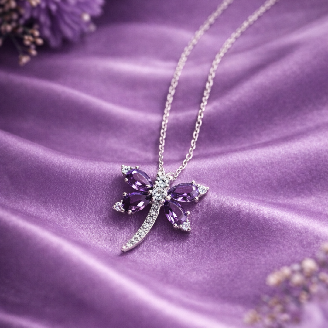 silver-amethyst-bloom-cz-pendant-necklace
