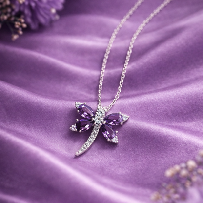 silver-amethyst-bloom-cz-pendant-necklace
