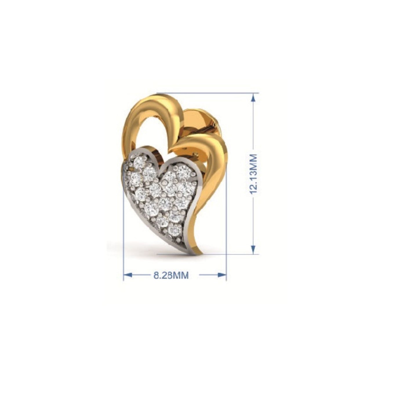 Twin Heart Pendant & Earring Set