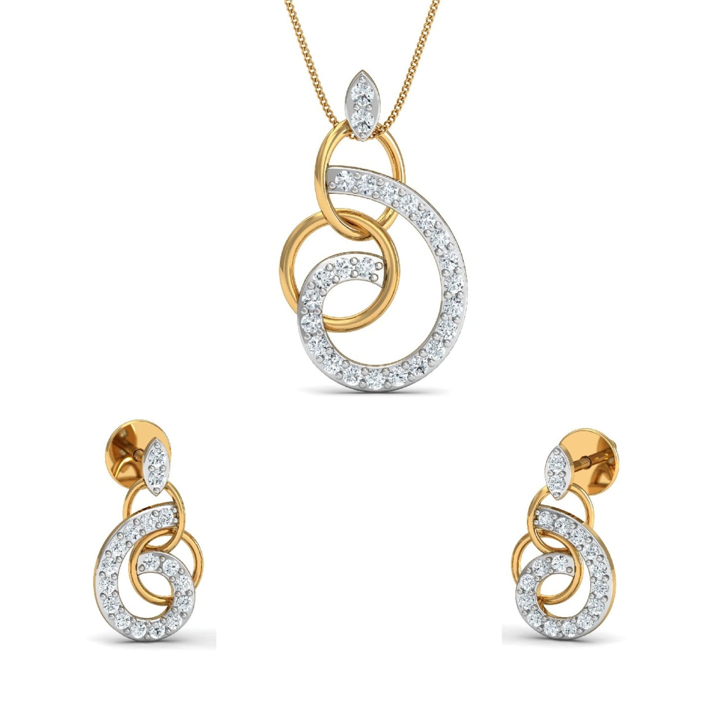 Eternal Swirl Pendant & Earring Set