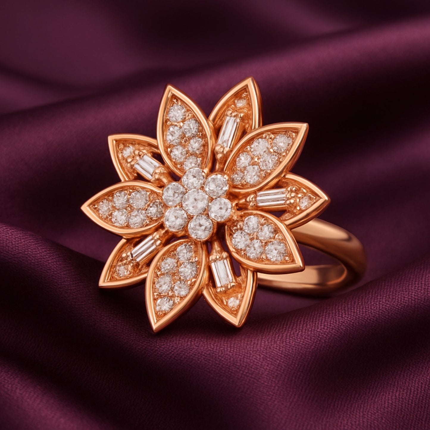 Regal Lotus Ring