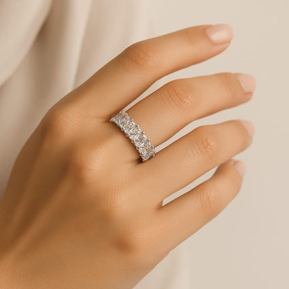 Silver Radiant Band Eternity Ring Eloura Sterling