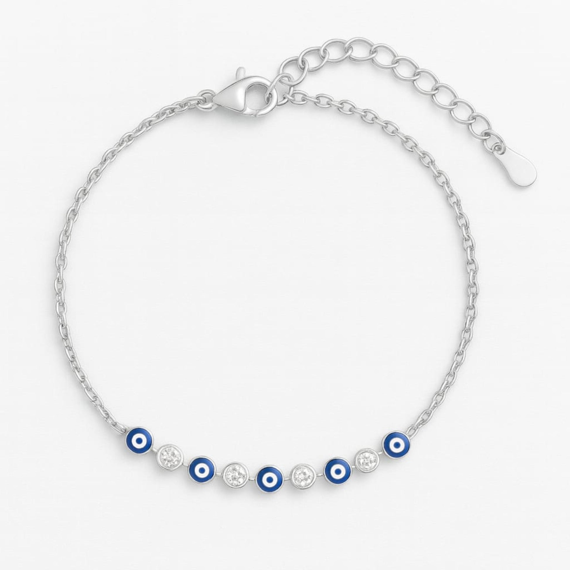 Aegis Evil Eye Sterling Silver Bracelet - Eloura Sterling