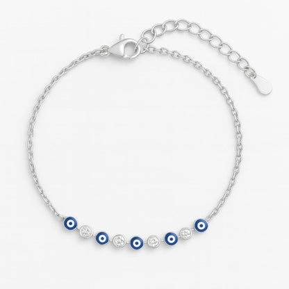 Aegis Evil Eye Sterling Silver Bracelet - Eloura Sterling