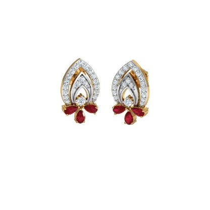 Crimson Elegance Pendant & Earring Set