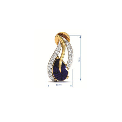 Midnight Teardrop Pendant & Earring Set