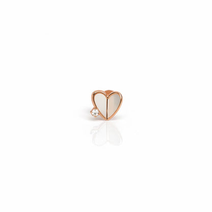 925 sterling silver square starburst CZ stud earrings with rose gold polish