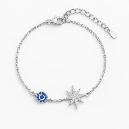 Stellar Eye Sterling Silver Bracelet - Eloura Sterling