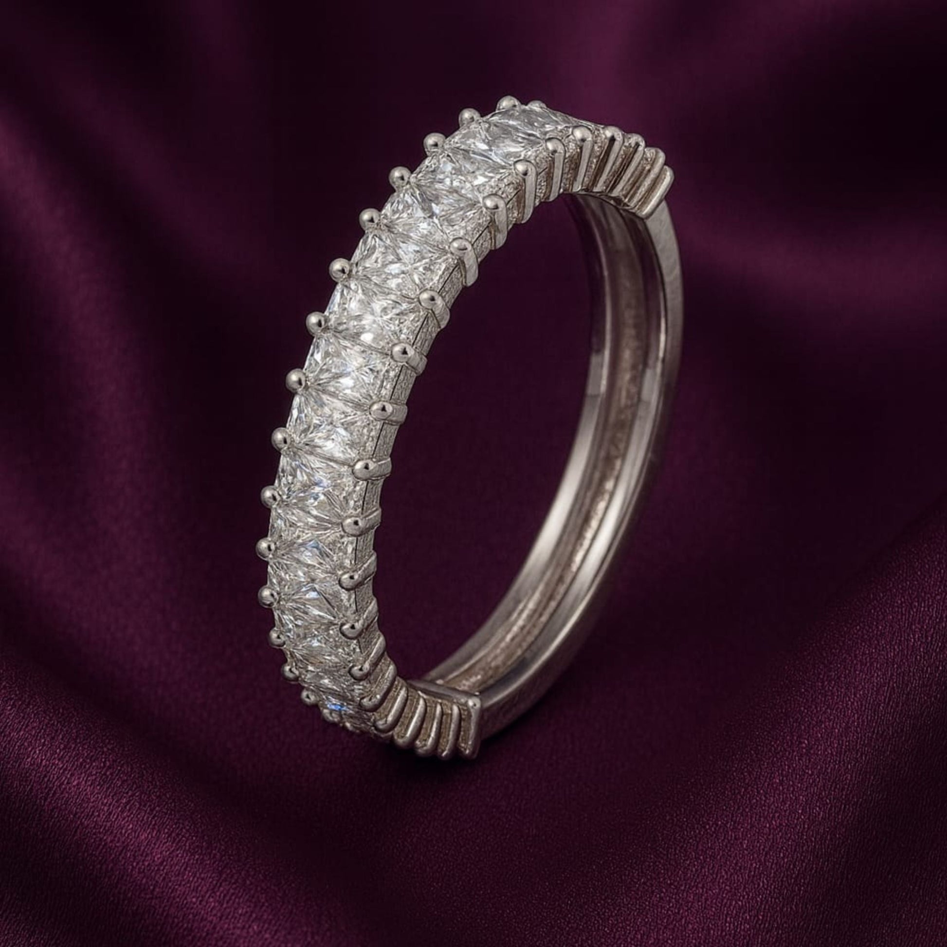 Silver Radiant Band Eternity Ring Eloura Sterling