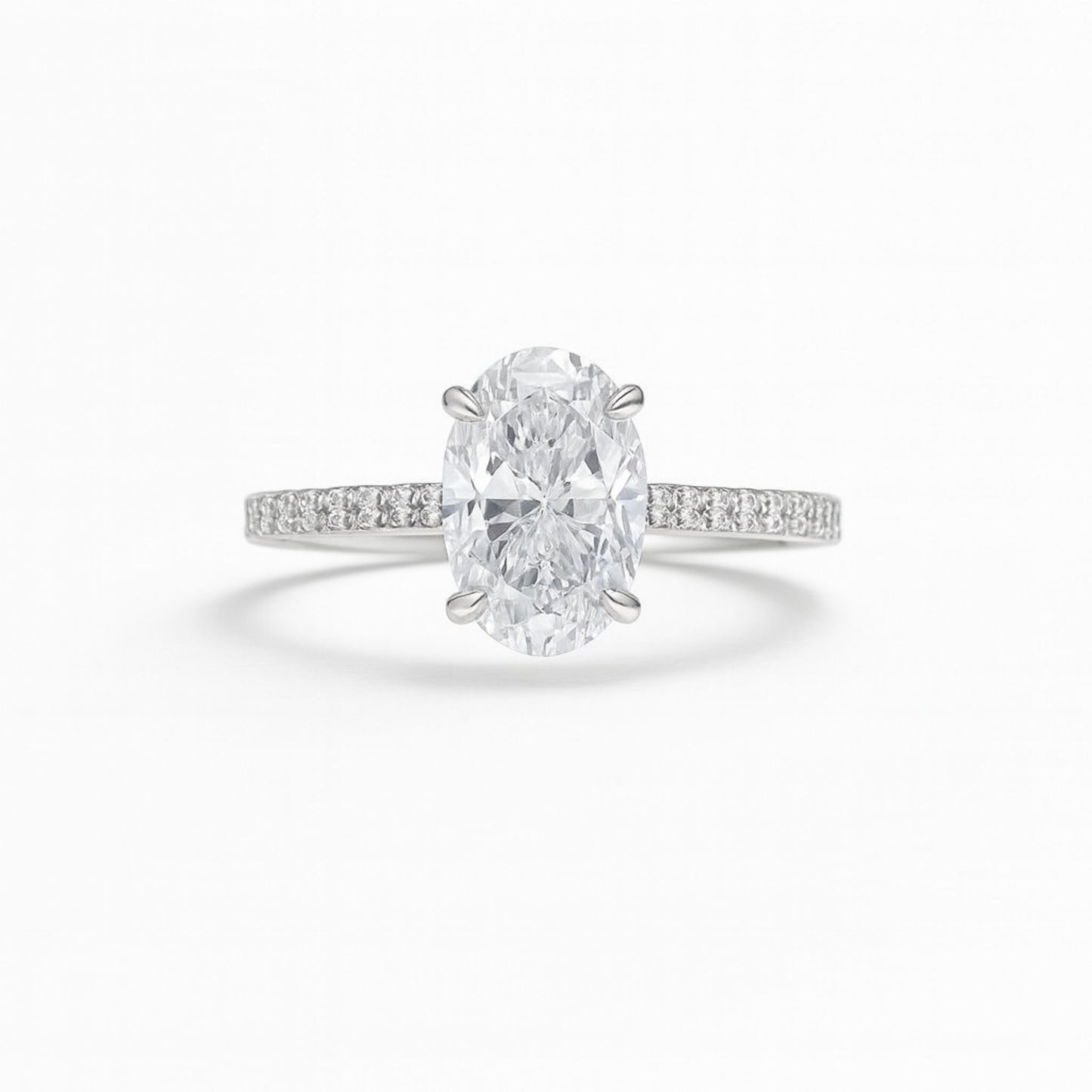 Oval Solitaire Ring – Elegant 925 Sterling Silver Jewellery - Eloura Sterling