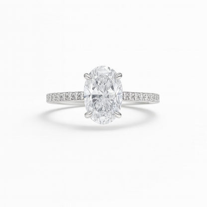 Oval Solitaire Ring – Elegant 925 Sterling Silver Jewellery - Eloura Sterling