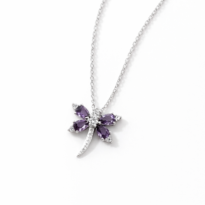 silver-amethyst-bloom-cz-pendant-necklace
