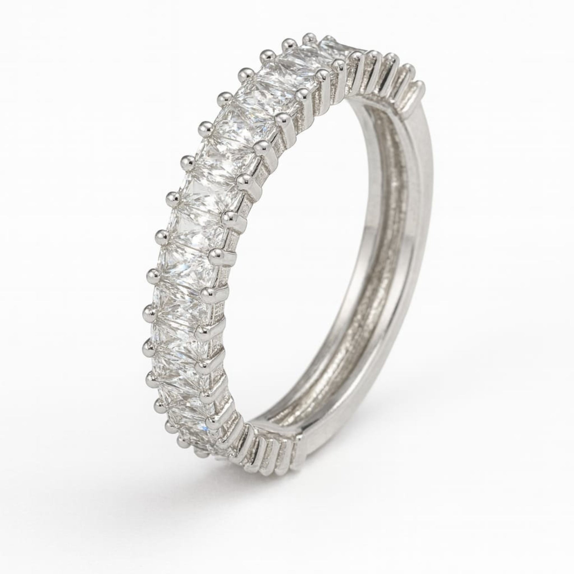 Silver Radiant Band Eternity Ring Eloura Sterling