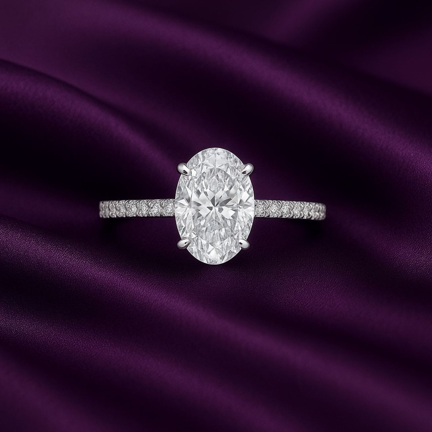 Oval Solitaire Ring – Elegant 925 Sterling Silver Jewellery - Eloura Sterling