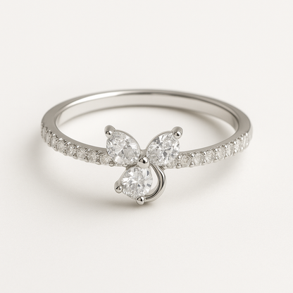 Silver Butterfly CZ Ring- Eloura Sterling