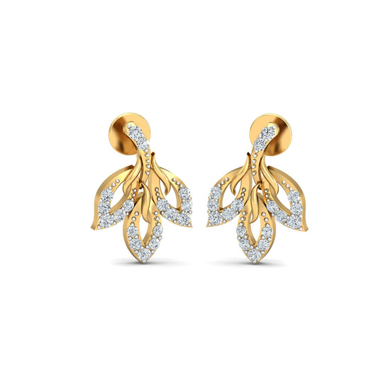 Elegant Leaf Cascade Earrings