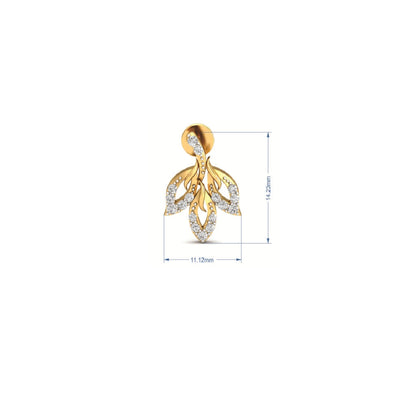 Elegant Leaf Cascade Earrings