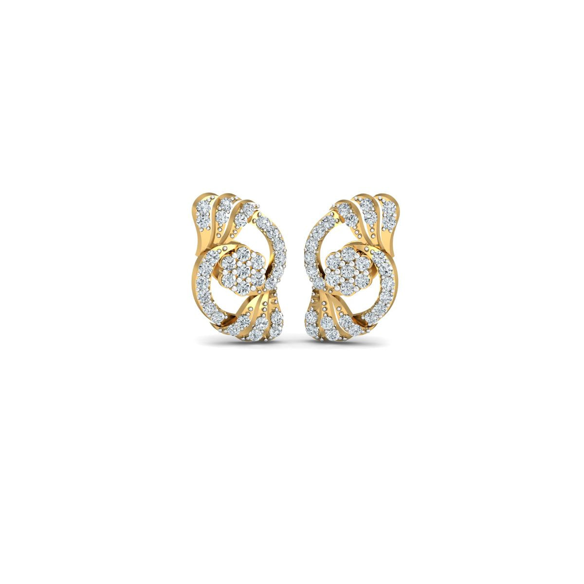 Floral Swirl Earrings