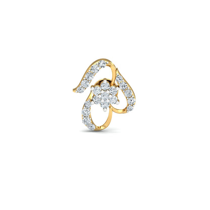 Floral Heart Sparkle Earrings