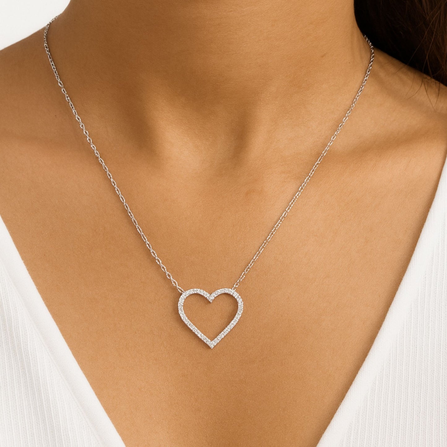 Eternal Heart 925 Sterling Silver Necklace for Women