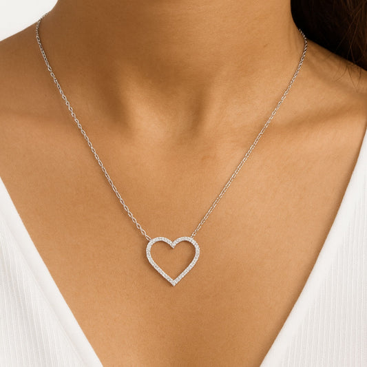 Eternal Heart 925 Sterling Silver Necklace for Women